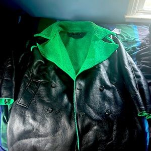 ASOS Faux Leather Overcoat